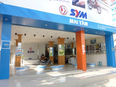 Showroom xe máy SYM Phan rang